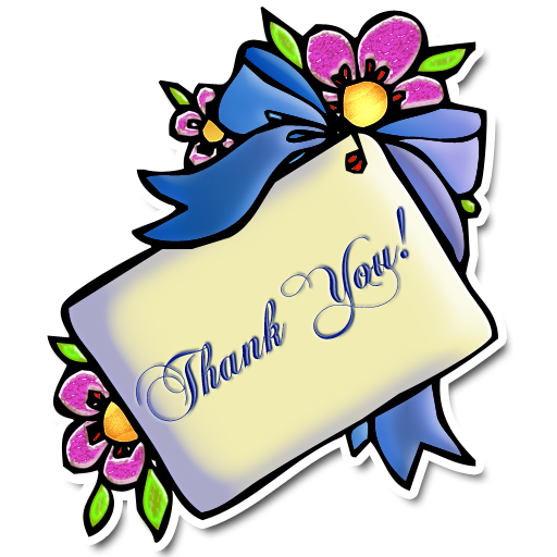 clip art for thank you with flowers - photo #21